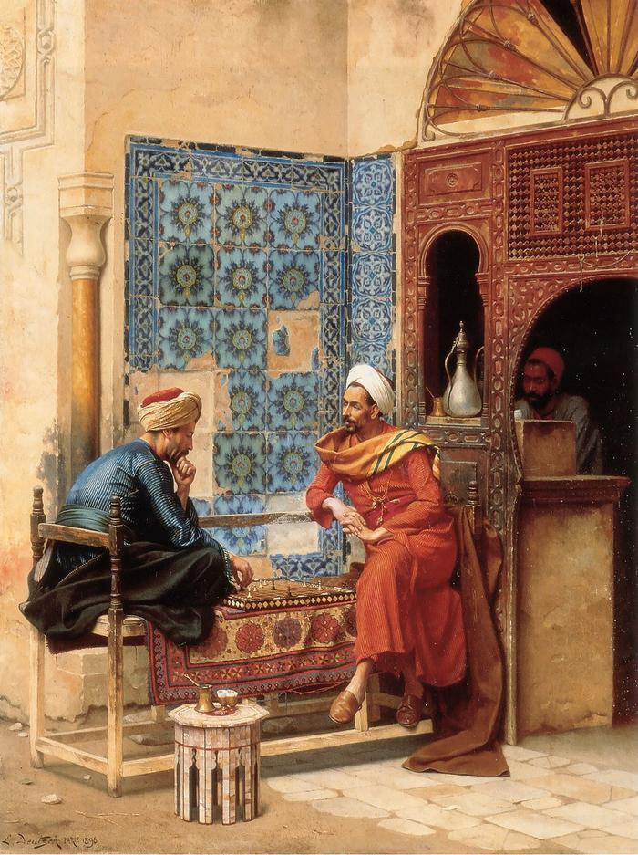 The Chess Game by Ludwig Deutsch