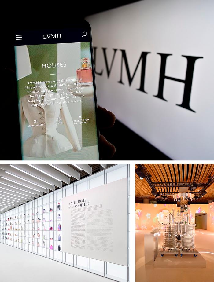 D'autre part, la division luxe de L'Oréal a souhaité mettre en avant l'expérience du groupe en tant que développeur de parfumerie depuis plus de 60 ans avec une exposition intitulée "The Art &amp; Science of Fragrance" (L'art et la science du parfum). L'innovation créative et scientifique de la société a été reflétée à travers une galerie de parfums emblématiques qui démontrent la pertinence de ses marques dans le domaine de la parfumerie. <br> <br>

L'exposition comprenait une série de vidéos mettant en lumière les ingrédients des parfums, dont les formules combinent des matières premières naturelles et synthétiques qui, lorsqu'elles sont mélangées sous la sensibilité du parfumeur, parviennent à produire des émotions puissantes. <br> <br>

LVMH s'est également engagé à élever le monde du parfum au rang d'art. La société a créé la division 22 Montaigne Entertainment afin d'explorer de nouvelles opportunités pour ses marques de luxe (mode, joaillerie et beauté) dans le domaine du divertissement, en partenariat avec Superconnector Studios, afin de créer des histoires pour les médias audiovisuels par le biais du *placement de produits*. <br> <br>

"Chez LVMH, nous considérons chaque maison comme une maison d'histoires, un créateur distinctif de culture", explique Anish Melwani, directeur de LVMH Amérique du Nord, qui fera partie du comité exécutif de la société, dirigé par Antoine Arnault, directeur de l'image et de l'environnement de LVMH. <br> <br>
